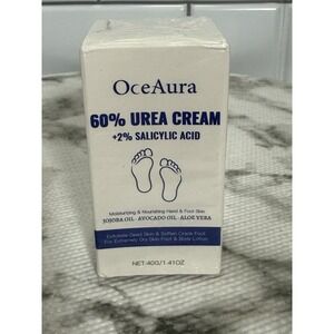 OceAura 60% Urea Cream 2% Salicylic Acid Foot Hand Skin Care 40g New